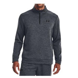 UNDER ARMOUR Grey 1/4 Zip Fleece Pullover Sweatshirt Medium